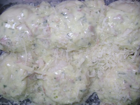 Sorrentinos a la carbonara